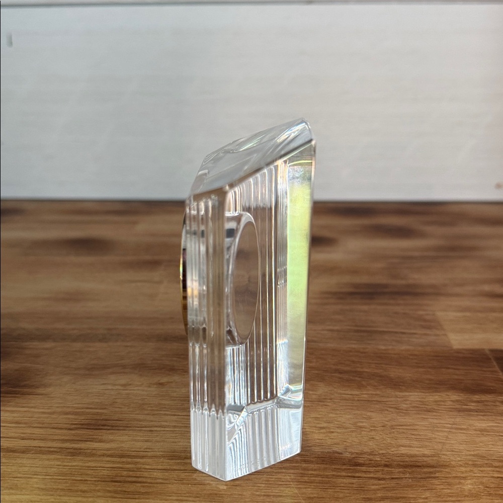 Waterford Crystal Clock with Gold Trim - Picture 2 of 11
